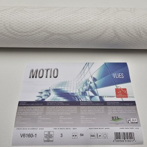 Tapeta ścienna BTS Motio V6160-1, biał, srebrna abstrakcja, prążki