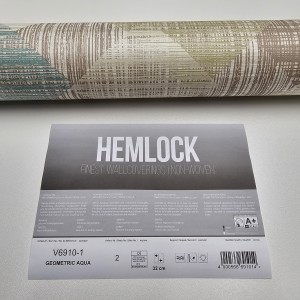 Tapeta ścienna BTS Hemlock V6910-1, geometric aqua