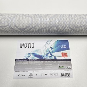 Tapeta ścienna BTS Motio V6160-4, szara, srebrna abstrakcja, prążki