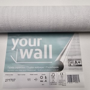 Specjalna oferta: Tapeta ścienna Your Wall 277707, jasny beton, efekt struktury pędzla